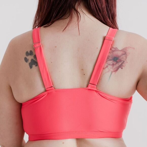 NWT Athletic Bikini Swimsuit Top Adjustable / Sports Bralette in Hot… - Picture 8 of 12